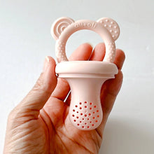 Load image into Gallery viewer, Food & Fruit Pacifier Feeder & Freezer Tray (Pink-White) 3pc