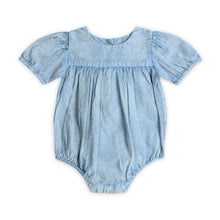 Load image into Gallery viewer, Aspen Soft Denim Washed Baby Romper (Organic)