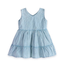 Load image into Gallery viewer, River Soft Denim Washed Baby Dress + Bloomer (Organic)