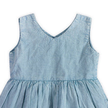 Load image into Gallery viewer, River Soft Denim Washed Baby Dress + Bloomer (Organic)