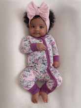 Load image into Gallery viewer, 2-Way Zip Romper, Blissful Blossoms