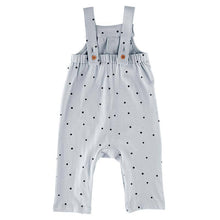Load image into Gallery viewer, Overall Ruffle Romper - Polka DotP2696-12