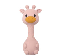 Load image into Gallery viewer, BPA All Silicone Giraffe Rattle