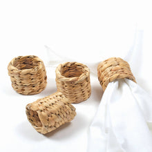 Load image into Gallery viewer, Natural Woven Napkin Ring Set