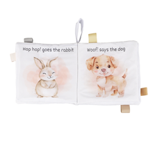 Load image into Gallery viewer, Farm Animals – 10-Page Taggies Soft Crinkle Cloth Baby Book