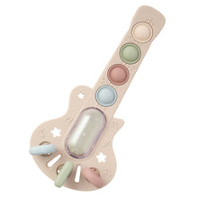 Load image into Gallery viewer, Ali+Oli Guitar-Shaped Sensory Pull & Teether Activity Toy