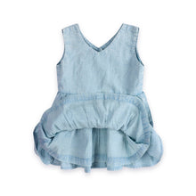 Load image into Gallery viewer, River Soft Denim Washed Baby Dress + Bloomer (Organic)