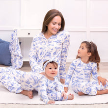 Load image into Gallery viewer, Baby Girl Toile de Jouy Bamboo Romper