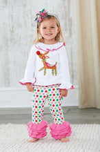 Load image into Gallery viewer, REINDEER TOP WITH POLKA DOT LEGGING SET