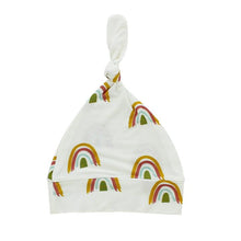 Load image into Gallery viewer, RAINBOW TAKE HOME NEWBORN KNOT GOWN + HAT GIFT SET