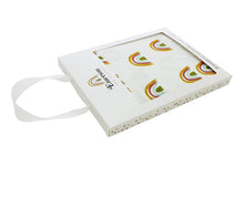 Load image into Gallery viewer, RAINBOW TAKE HOME NEWBORN KNOT GOWN + HAT GIFT SET