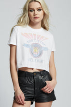 Load image into Gallery viewer, JOURNEY DON'T STOP BELIEVIN' CROP TEE