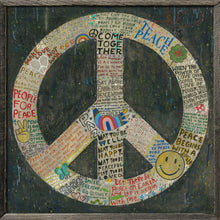 Load image into Gallery viewer, PEACE SIGN WALL ART (One reclaimed wood available for immediate ship or pickup)