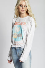 Load image into Gallery viewer, WOODSTOCK GET ON THE BUS PUFFY SLEEVE SHIRT