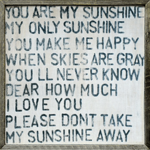 Load image into Gallery viewer, YOU ARE MY SUNSHINE VINTAGE ARTWORK