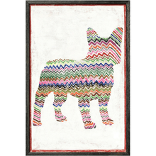Load image into Gallery viewer, FRENCHIE WITH ZIG ZAG (One 23x46 available for immediate ship or pickup)