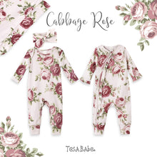 Load image into Gallery viewer, Baby Girl Cabbage Rose Cotton Romper
