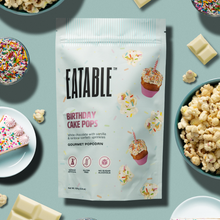 Load image into Gallery viewer, Birthday Cake Pops 🎂 White Chocolate Rainbow Popcorn
