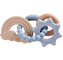 Load image into Gallery viewer, Catalina Rattle Teether Silicone and Beechwood
