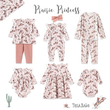 Load image into Gallery viewer, Prairie Princess Baby Girl Western Bamboo Skirted Bodysuit

