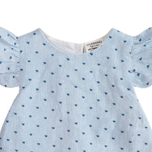 Load image into Gallery viewer, Emery Hearts Baby Ruffled Sleeve Top + Bloomer (Organic)
