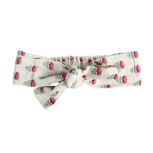 Load image into Gallery viewer, Delaney Block Floral Baby Romper + Headband (Linen Blend)

