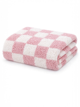 Load image into Gallery viewer, Phufy® Bliss Checkerboard Blanket, Strawberry
