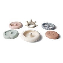 Load image into Gallery viewer, Silicone Stacking Ring Sensory Play Tower Toy (6-pc) Sun
