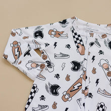 Load image into Gallery viewer, Bamboo Zip Romper | Sk8er
