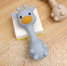Load image into Gallery viewer, BPA All Silicone Giraffe Rattle
