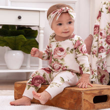 Load image into Gallery viewer, Baby Girl Cabbage Rose Cotton Romper
