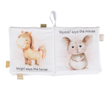 Load image into Gallery viewer, Farm Animals – 10-Page Taggies Soft Crinkle Cloth Baby Book
