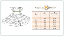 Load image into Gallery viewer, Kids Pink &amp; Tangerine Daisy Checkered Tiered Spring Dress
