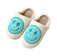 Load image into Gallery viewer, Happy Face Slippers w/Lightning Bolt Eyes
