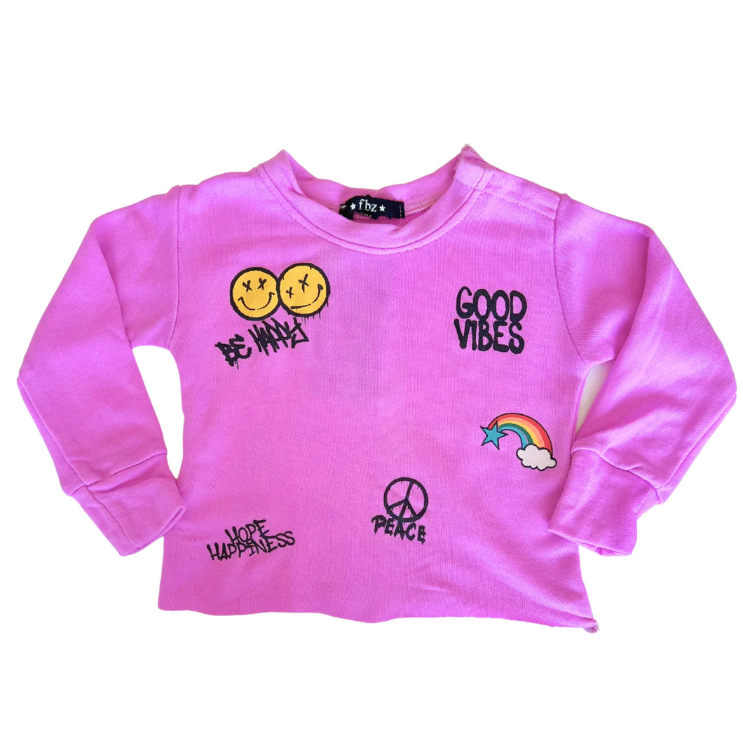 GOOD VIBES SCATTERED ICON SWEATSHIRT