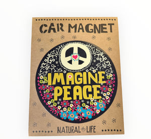 IMAGINE PEACE CAR MAGNET