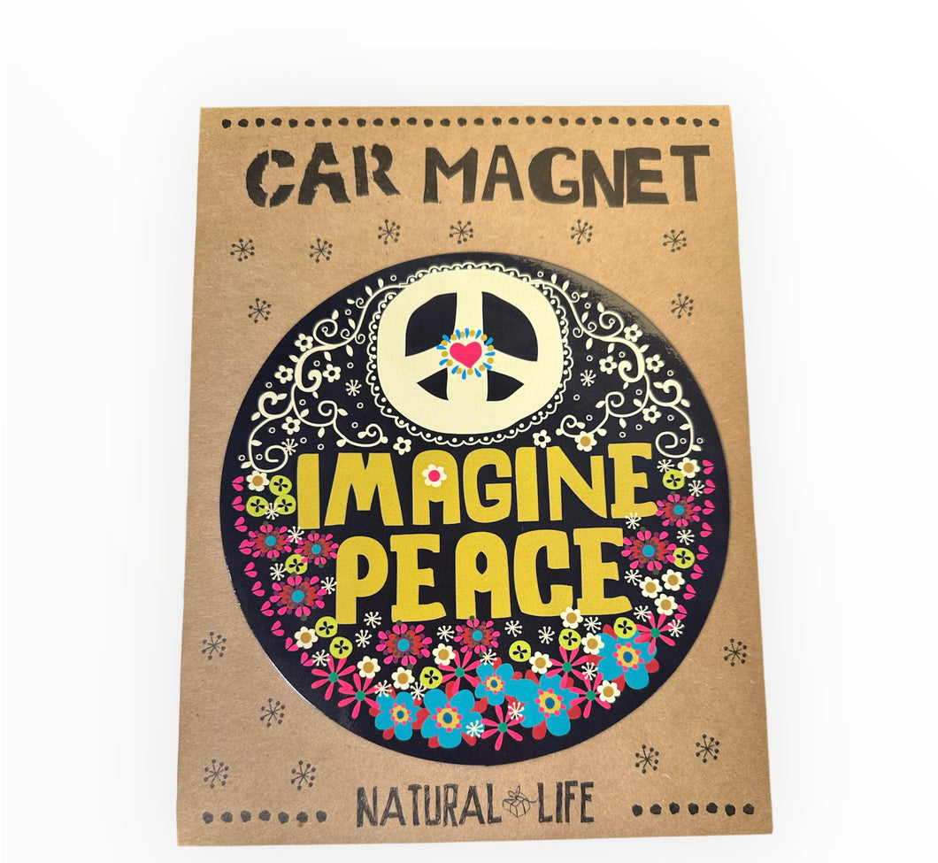 IMAGINE PEACE CAR MAGNET