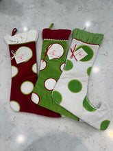 Load image into Gallery viewer, WHITE HOLIDAY STOCKING
