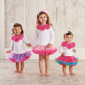 TUTU - MULTI COLOR PINK BLUE AND GREEN