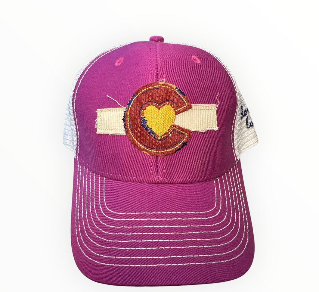 CO LOVE PINK TRUCKER HAT