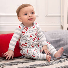 Load image into Gallery viewer, Baby's Valentine X'S &amp; O'S Cotton Romper
