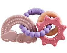 Load image into Gallery viewer, Catalina Rattle Teether Silicone and Beechwood
