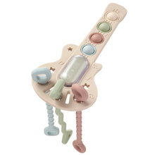 Load image into Gallery viewer, Ali+Oli Guitar-Shaped Sensory Pull &amp; Teether Activity Toy

