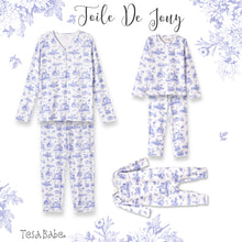 Load image into Gallery viewer, Baby Girl Toile de Jouy Bamboo Romper
