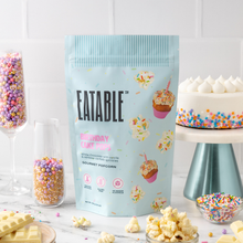Load image into Gallery viewer, Birthday Cake Pops 🎂 White Chocolate Rainbow Popcorn
