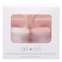 Load image into Gallery viewer, Food &amp; Fruit Pacifier Feeder &amp; Freezer Tray (Pink-White) 3pc

