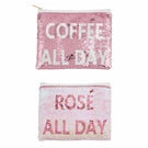 Load image into Gallery viewer, ÇOFFEE ALL DAY SEQUIN BAG
