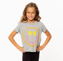 Load image into Gallery viewer, WHITE SMILEY FACE SLEEVELESS TEE
