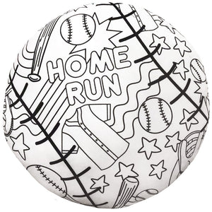 BASEBALL COLOR ME PILLOW