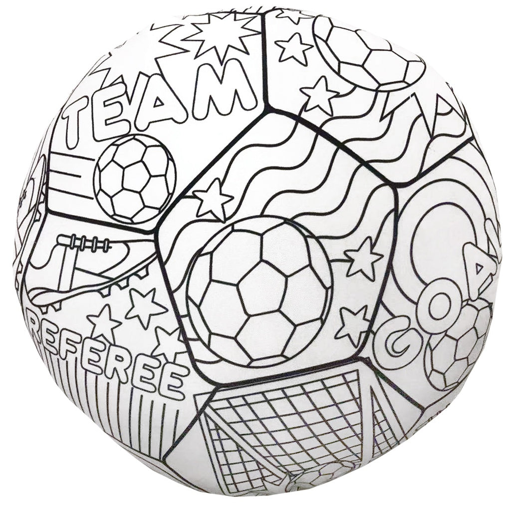 SOCCER COLOR ME PILLOW